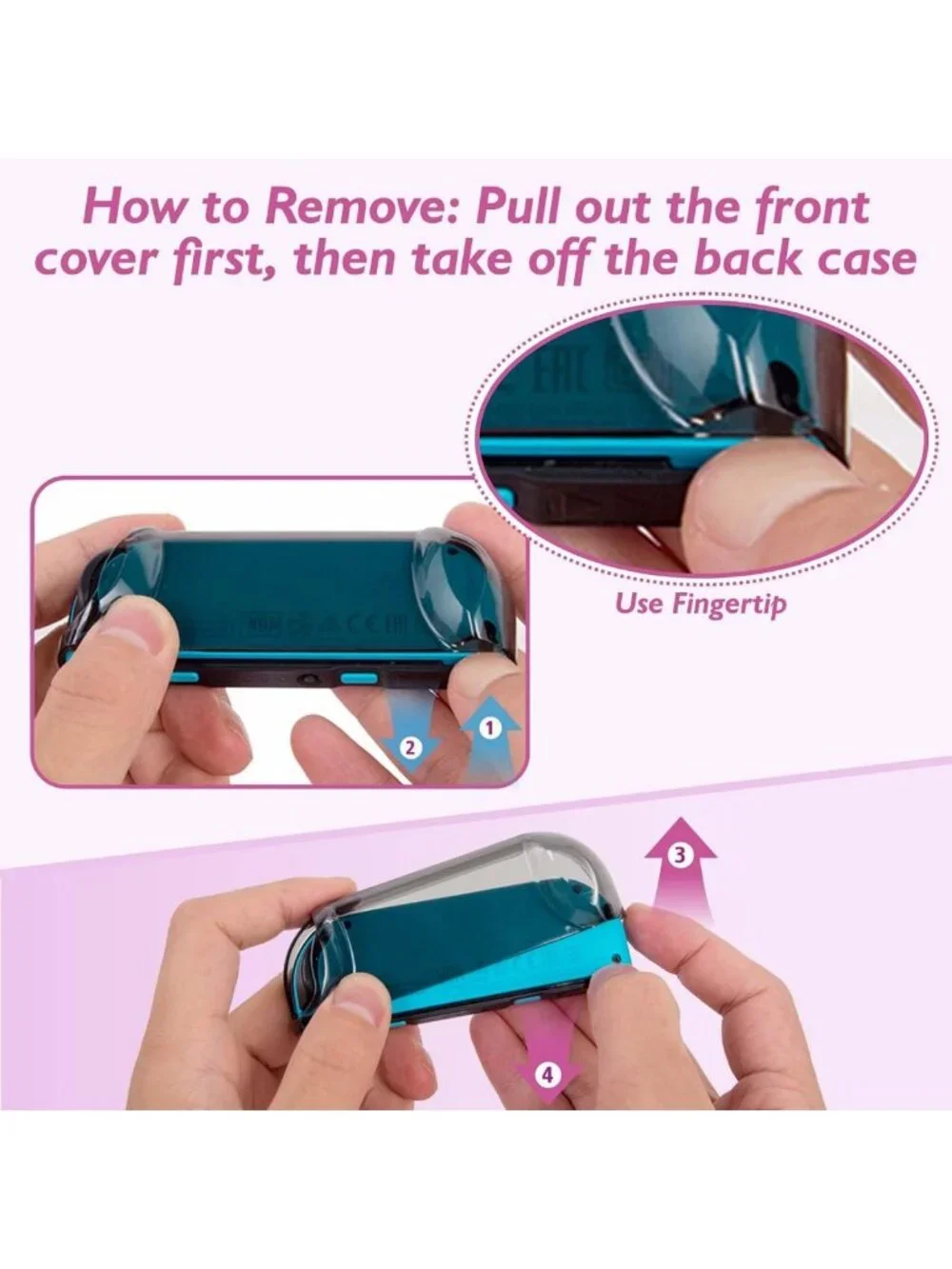 3-in-1 Dockable Protective Case for Nintendo Switch & Joy-Con with Screen